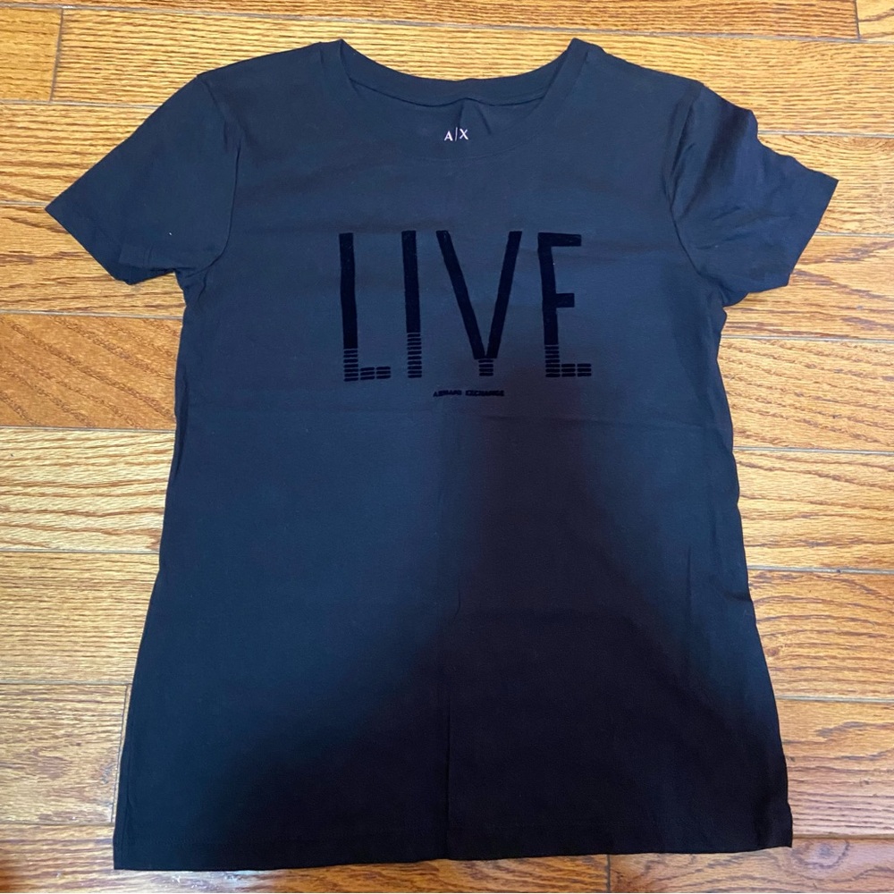 armani exchange navy tee size S